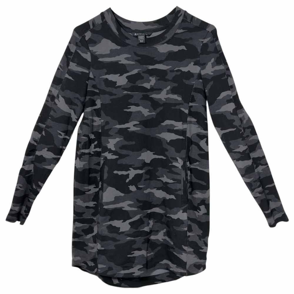 Athleta Balance Printed Dress Camo Long Sleeve XSp